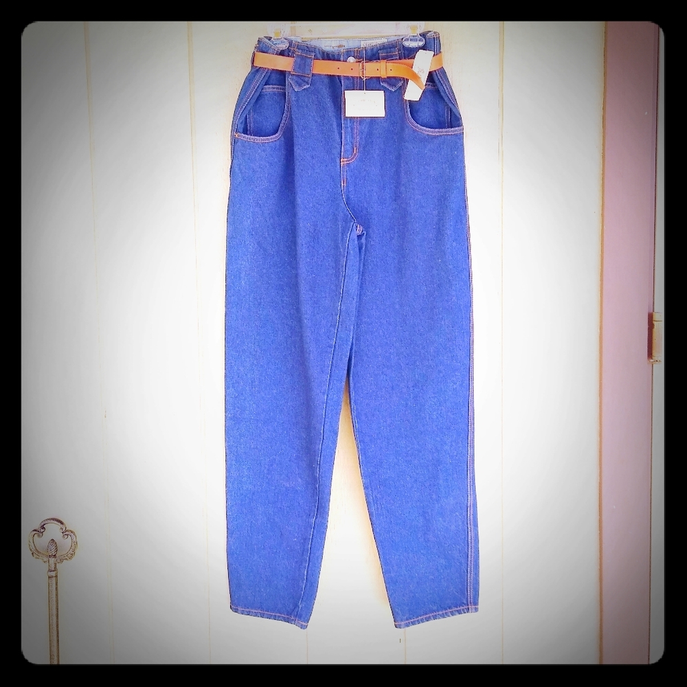 New Charter Club wide leg jeans with belt